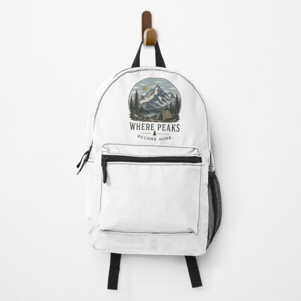 Item preview, Where peaks become home alpine camping designed and sold by LJ-Tees.