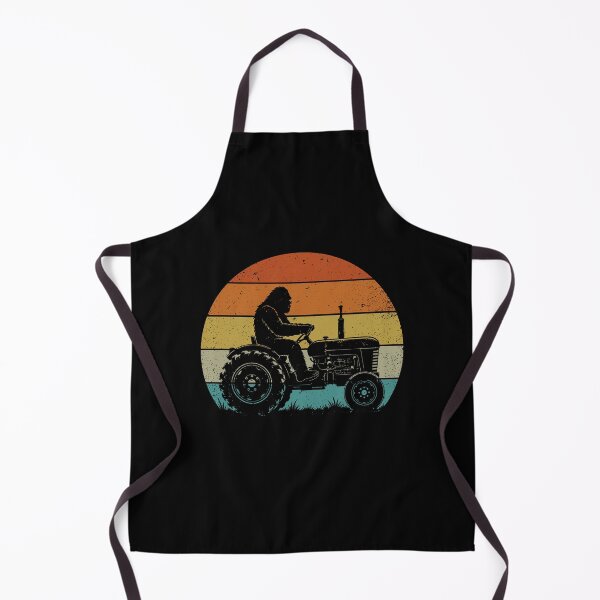 Item preview, Bigfoot Farmer - Retro Sasquatch Driving Farm Tractor designed and sold by gunaone-design.