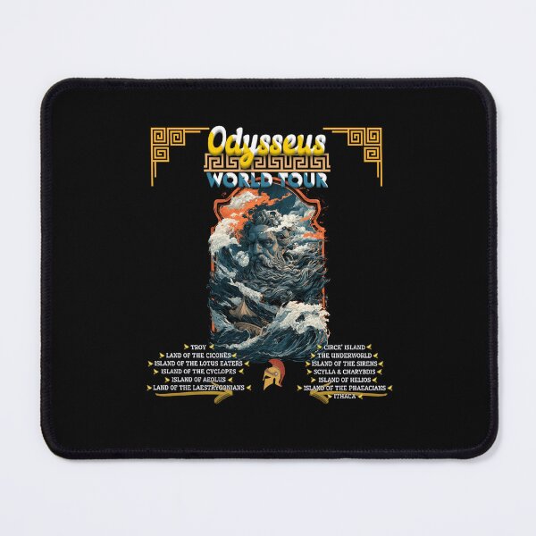 Item preview, Odysseus World Tour Ancient Greece Mythology Funny Greece History designed and sold by DarkRelicStudio.
