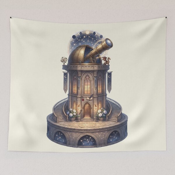 Item preview, Celestial Fantasy Castle Observatory Tower designed and sold by MythicCotton.
