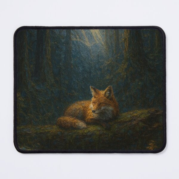 Item preview, Resting Red Fox in Sunlit Forest designed and sold by Oriven.