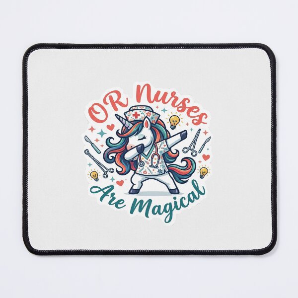 Item preview, OR Nurses Are Magical - Cute Dabbing Unicorn Operating Room Nurse Sticker designed and sold by Salwastore.