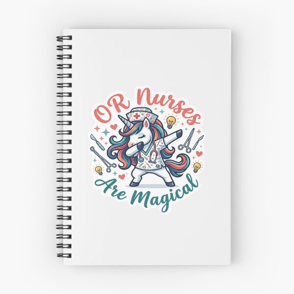 Item preview,  OR Nurses Are Magical - Cute Dabbing Unicorn Operating Room Nurse Sticker designed and sold by Salwastore.