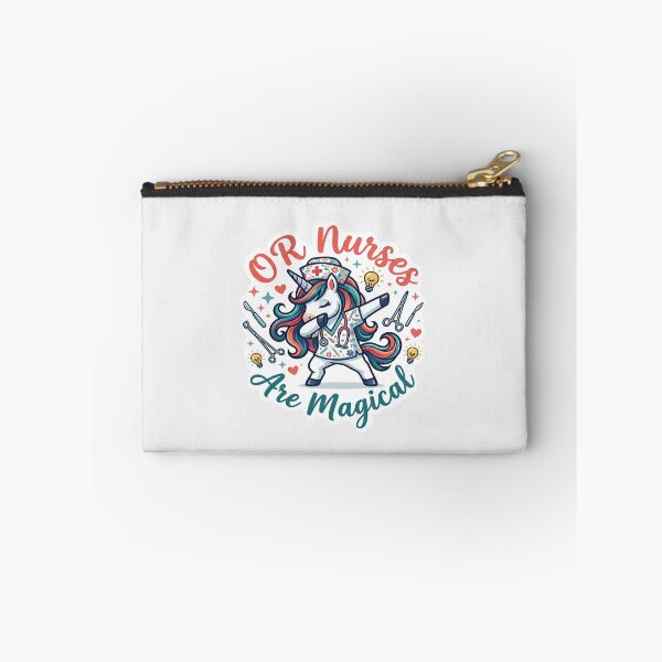 Item preview,  OR Nurses Are Magical - Cute Dabbing Unicorn Operating Room Nurse Sticker designed and sold by Salwastore.