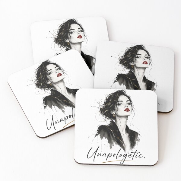 Item preview, Unapologetic. | Minimalist Fashion Illustration with Empowering Quote designed and sold by KireaDesigns.