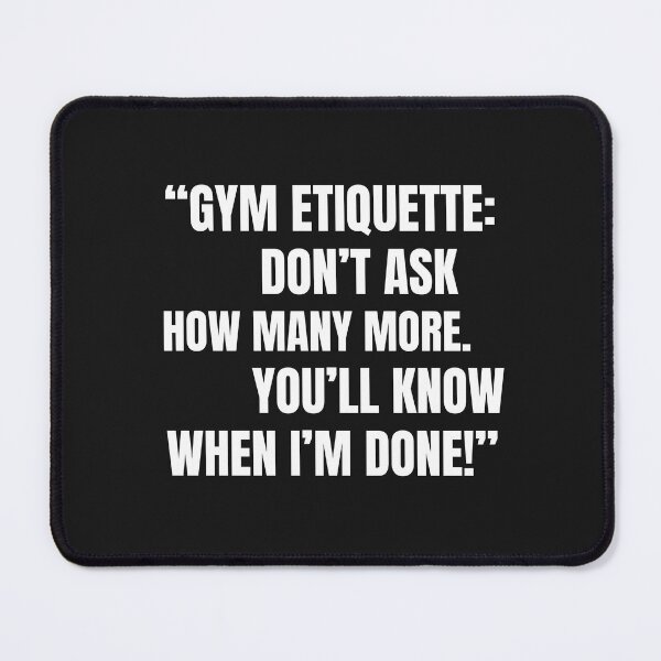 Item preview, Gym etiquette 101 designed and sold by LarsBirdsong.
