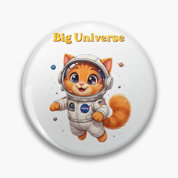 Item preview, Space Cat Illustration designed and sold by Penguin Mood .