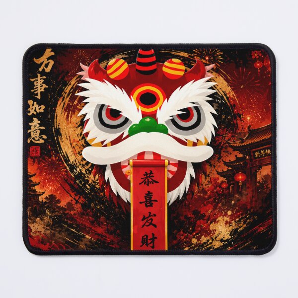 Item preview, Lucky Lion Dance: Prosperity and Good Fortune designed and sold by Fei Long Design Hub.