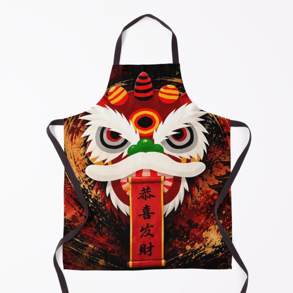 Item preview, Lucky Lion Dance: Prosperity and Good Fortune designed and sold by Fei Long Design Hub.