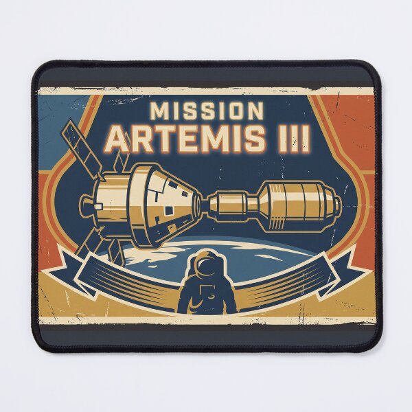 Item preview, Artemis III Mission Space Patch Astronaut Spacecraft Graphic designed and sold by KiwiRider.
