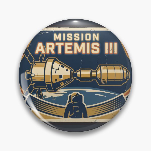 Item preview, Artemis III Mission Space Patch Astronaut Spacecraft Graphic designed and sold by KiwiRider.