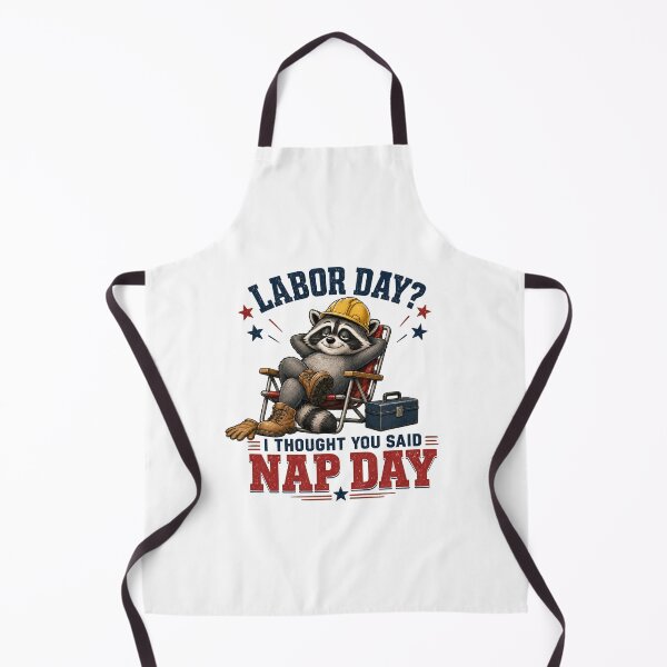 Item preview, Funny Labor Day Raccoon Nap Day Design designed and sold by Kolibra.