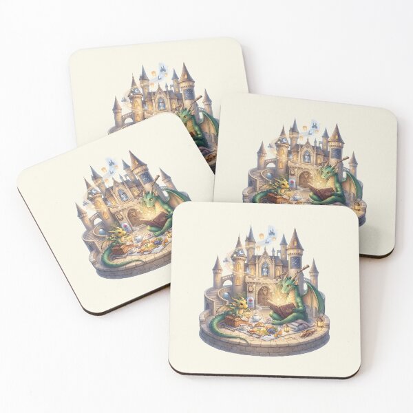 Item preview, Magical Dragon Family Fantasy Castle Lover designed and sold by MythicCotton.