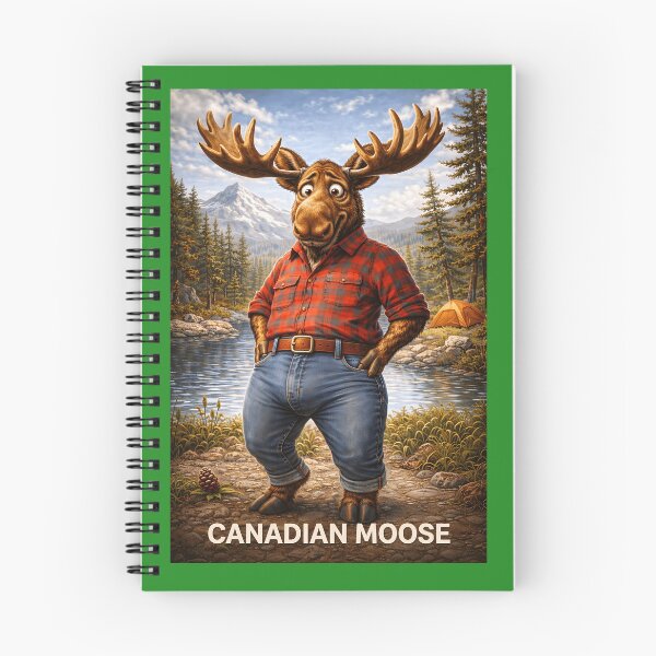 Item preview, Canadian Moose Funny Country Animal Pun designed and sold by Hornace88studio.