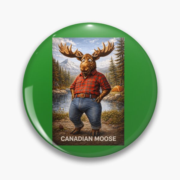 Item preview, Canadian Moose Funny Country Animal Pun designed and sold by Hornace88studio.