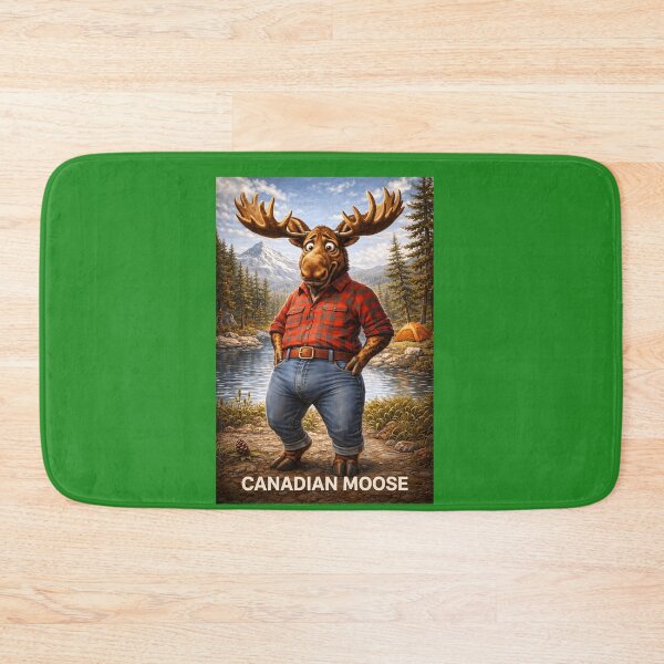 Item preview, Canadian Moose Funny Country Animal Pun designed and sold by Hornace88studio.