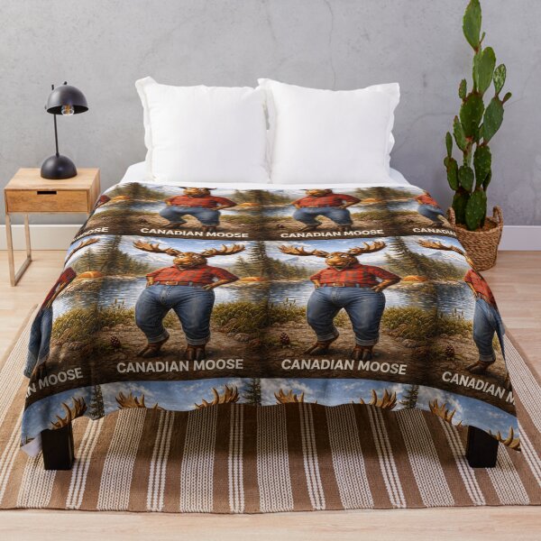 Item preview, Canadian Moose Funny Country Animal Pun designed and sold by Hornace88studio.