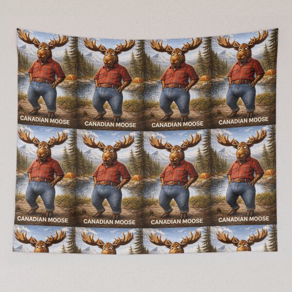 Item preview, Canadian Moose Funny Country Animal Pun designed and sold by Hornace88studio.