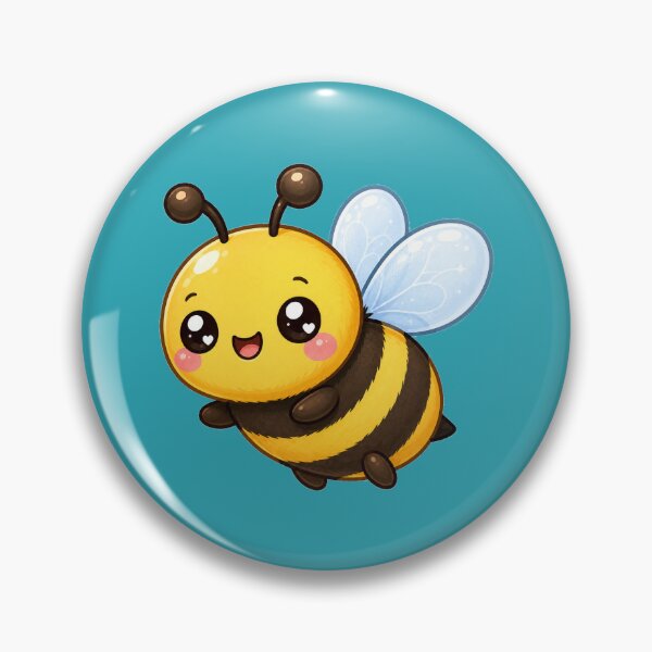 Item preview, Happy Bumble Bee | Sweet Kawaii Bee Art designed and sold by Sooconnor12.