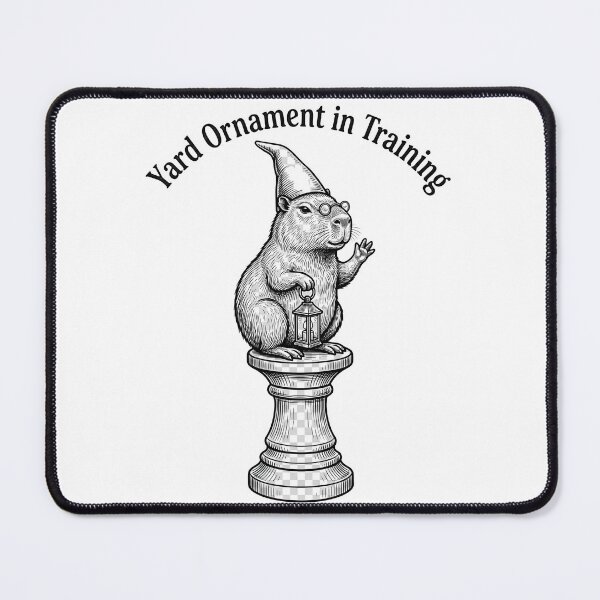 Item preview, Yard Ornament in Training Funny Capybara Garden Gnome T-Shirt | Cute Capybara Gift designed and sold by StickerNestYou.