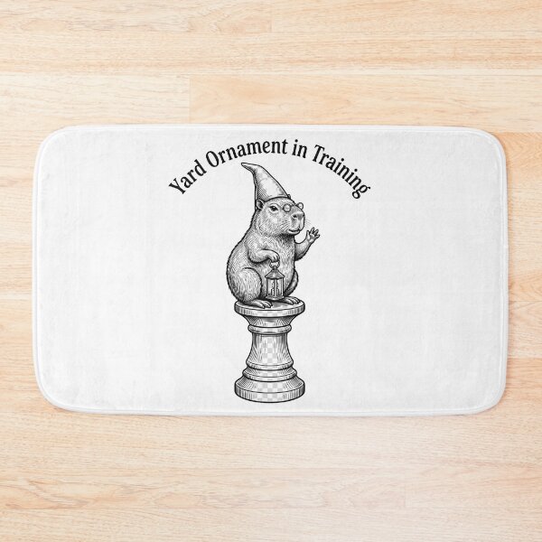 Item preview, Yard Ornament in Training Funny Capybara Garden Gnome T-Shirt | Cute Capybara Gift designed and sold by StickerNestYou.