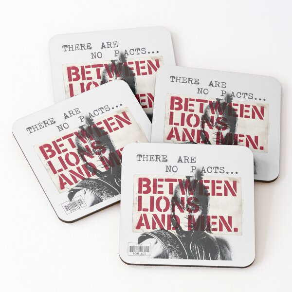 Item preview, There Are No Pacts Between Lions And Men - Achilles Quote Troy Film designed and sold by Enea Kelo.