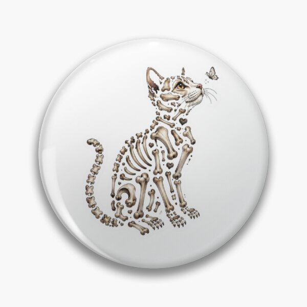 Item preview, Anatomical Cat Skeleton and Butterfly designed and sold by Snurly.