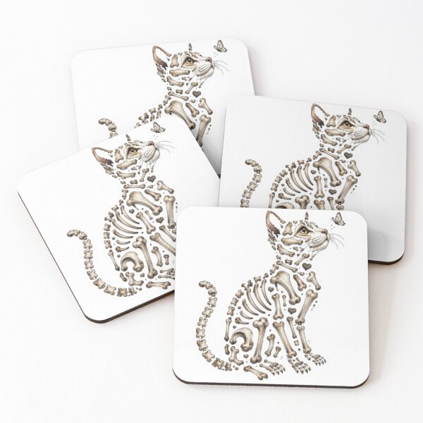 Item preview, Anatomical Cat Skeleton and Butterfly designed and sold by Snurly.