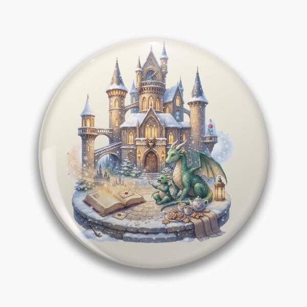 Item preview, Winter Dragon Family Fantasy Castle Lover designed and sold by MythicCotton.
