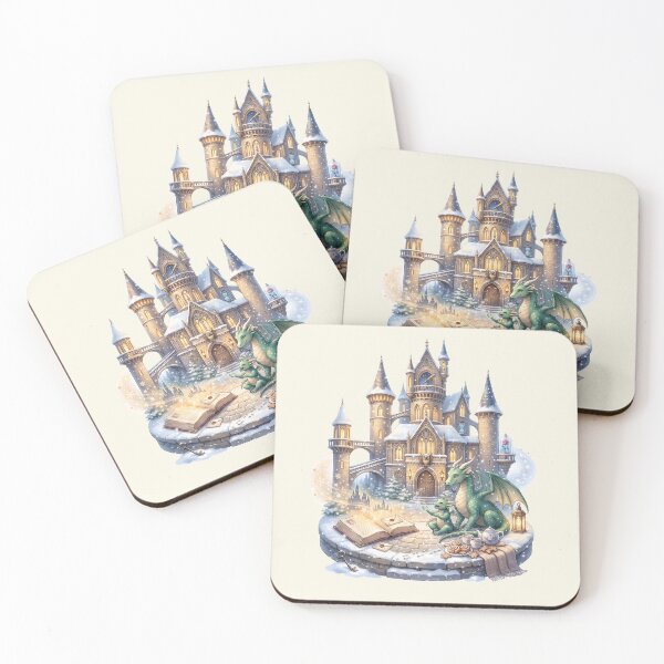 Item preview, Winter Dragon Family Fantasy Castle Lover designed and sold by MythicCotton.