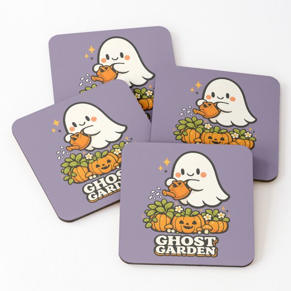 Item preview, GHOST GARDEN Cute Ghost Cottagecore Halloween Pumpkin Flowers Vintage T-Shirt | Cozy Fall Botanical Design designed and sold by  MAD's Recreation Studio.
