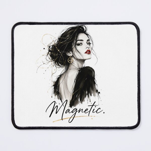 Item preview, Magnetic. | Minimalist Fashion Illustration with Empowering Quote designed and sold by KireaDesigns.