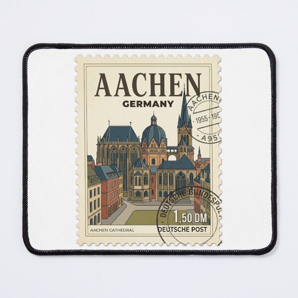 Item preview, Vintage Aachen Cathedral Germany Travel Stamp designed and sold by k3rstman1.