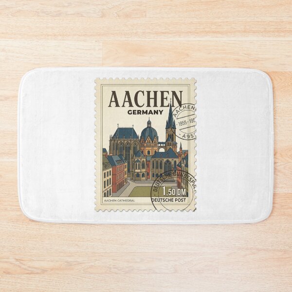 Item preview, Vintage Aachen Cathedral Germany Travel Stamp designed and sold by k3rstman1.