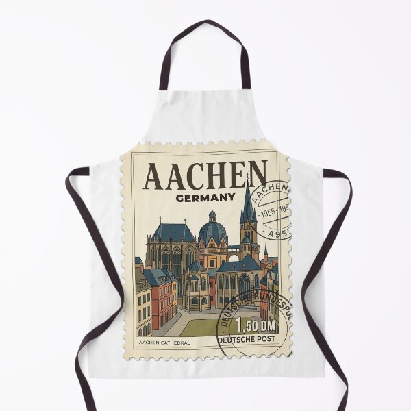 Item preview, Vintage Aachen Cathedral Germany Travel Stamp designed and sold by k3rstman1.