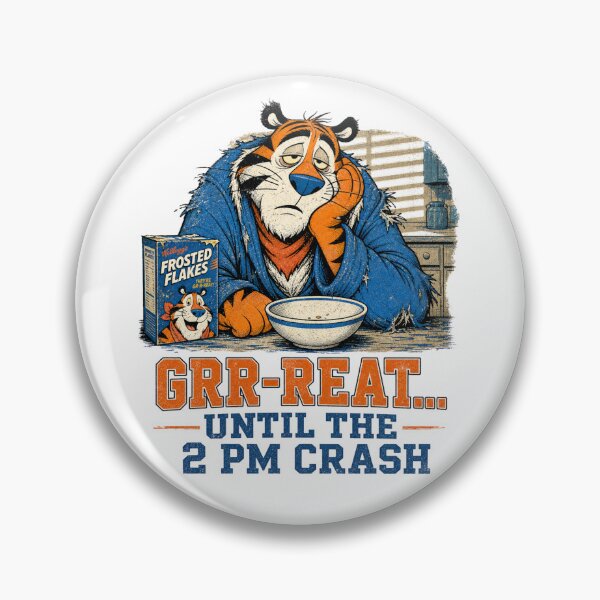 Item preview, Grr-reat Until The 2 PM Crash T-Shirt designed and sold by CerealBoxInk.