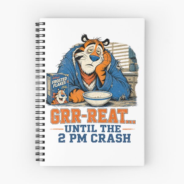Item preview, Grr-reat Until The 2 PM Crash T-Shirt designed and sold by CerealBoxInk.