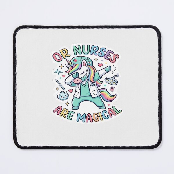 Item preview, OR Nurses Are Magical - Cute Dabbing Unicorn Operating Room Nurse Sticker designed and sold by Salwastore.