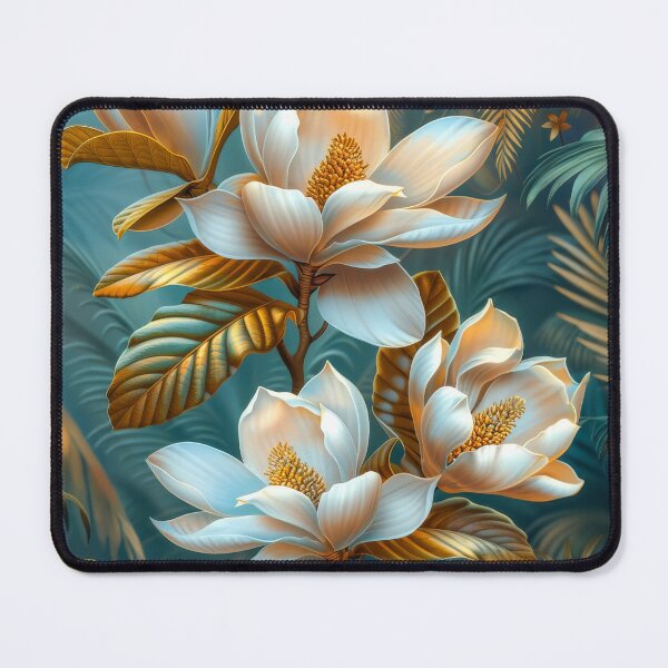 Item preview, Luxury Southern Magnolia Botanical Design | Tropical Sunset Floral Illustration designed and sold by MargaretWiktor.