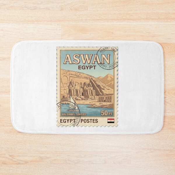 Item preview, Vintage Abu Simbel Egypt Travel Stamp designed and sold by k3rstman1.
