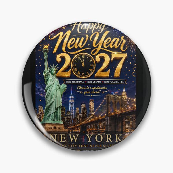Item preview, Happy New Year 2027 - New York Celebration - Ring in the New Year in Times Square designed and sold by DBM Photo Art 1.