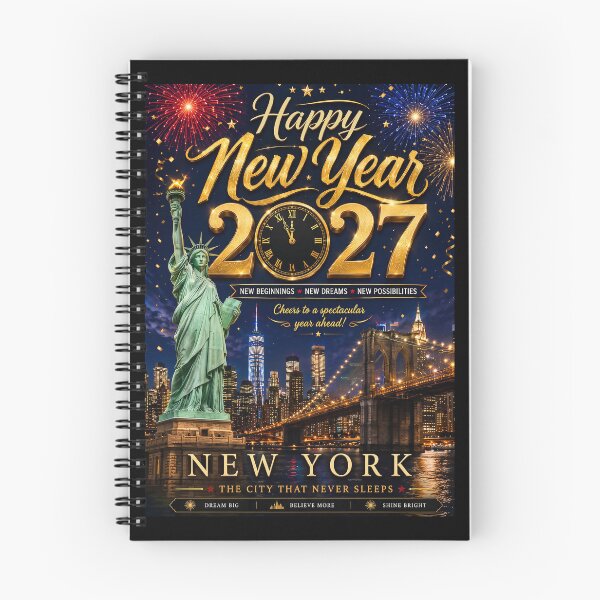 Item preview, Happy New Year 2027 - New York Celebration - Ring in the New Year in Times Square designed and sold by DBM Photo Art 1.