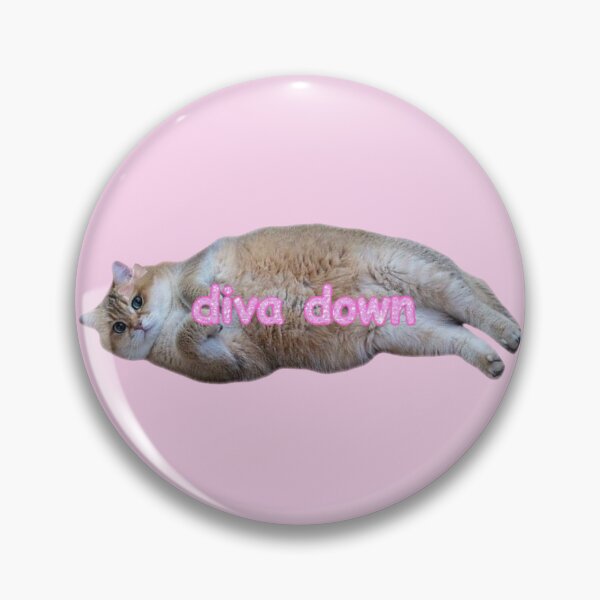 Item preview, "diva down" kitty!! designed and sold by PLANET-VEE.