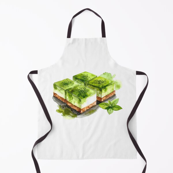 Item preview, Japanese Matcha Cake Watercolor Painting designed and sold by BetweenForms.