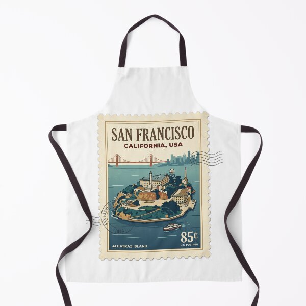 Item preview, Vintage San Francisco Alcatraz Island Travel Stamp designed and sold by k3rstman1.