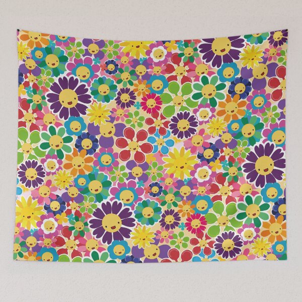 Item preview, Floral power, on pink background designed and sold by Bluewesome.