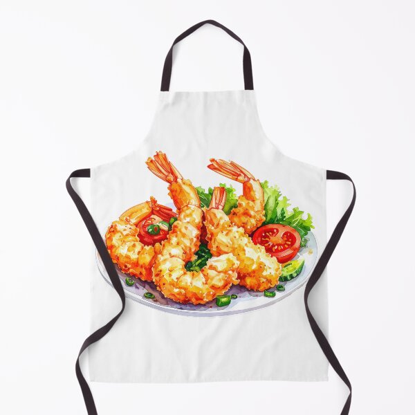 Item preview, Japanese Crispy Shrimp Tempura Watercolor designed and sold by BetweenForms.