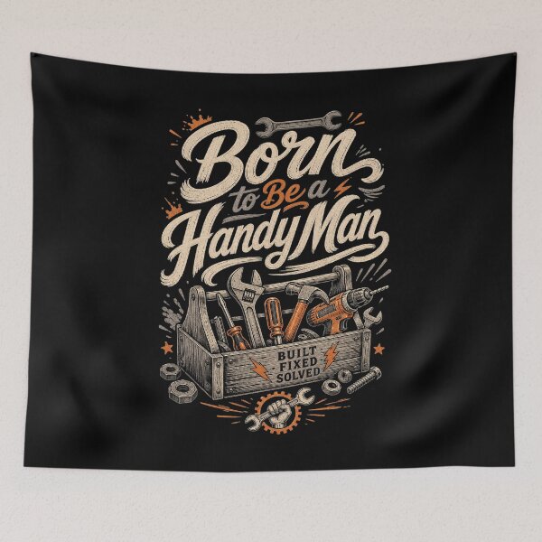 Item preview, Born to Be a HANDYMAN (V2) designed and sold by Birdie and Flynn.