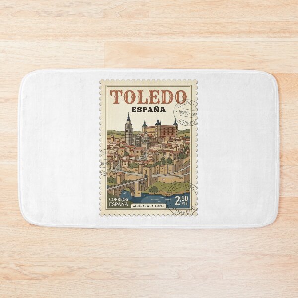 Item preview, Vintage Toledo Spain Alcázar Cathedral Travel Stamp designed and sold by k3rstman1.