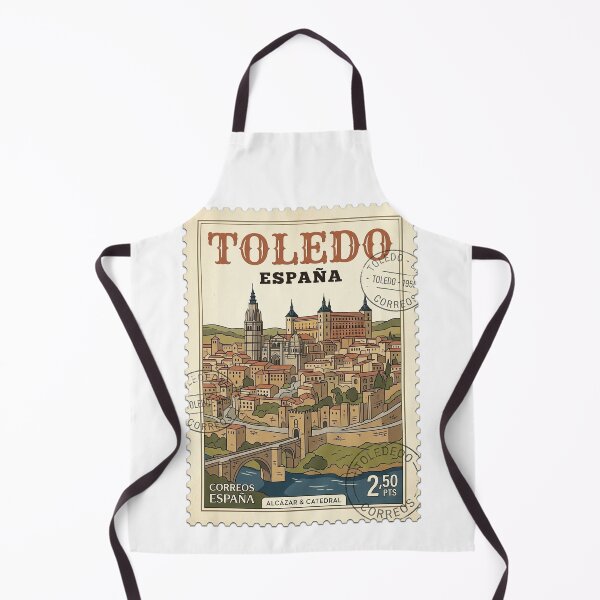 Item preview, Vintage Toledo Spain Alcázar Cathedral Travel Stamp designed and sold by k3rstman1.
